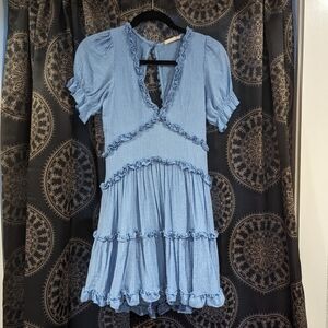 Altard State Cornflower Blue Mini Dress
